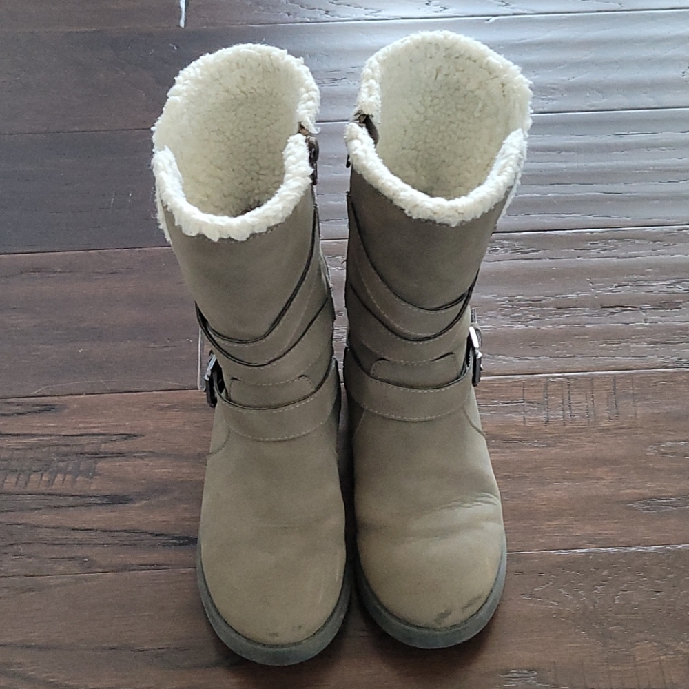 Justice mid-calf boots, size 3